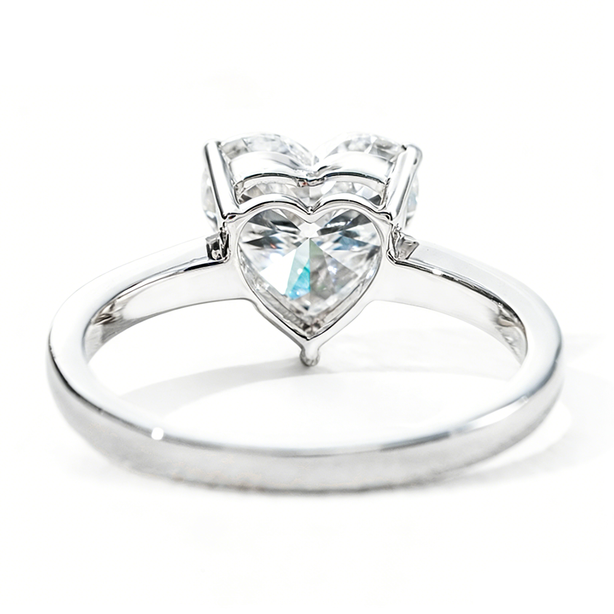 14K白金 培育钻戒指 3.01ct - 图片 4